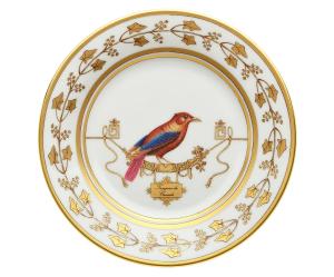 Ginori Voliere Bread Plate - Tangara Du Canada - 6.5"
